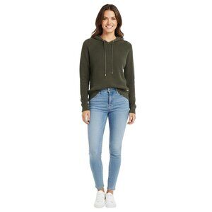 Michael Michael Kors Waffle Weave Thermal Hooded Pullover Size L